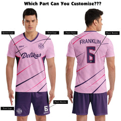 ORKY Custom Soccer Uniforms Tailored to Your Style & Preferences Galaxy Pink