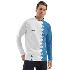 ORKY Men Customize Soccer Sweatshirt, Custom Made Name Number Pullover, Football Warm Up Top White