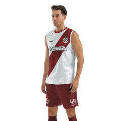 ORKY Men Soccer Vest with Short, Customize Name Number Sleeveless Shirt, Football Training Kit