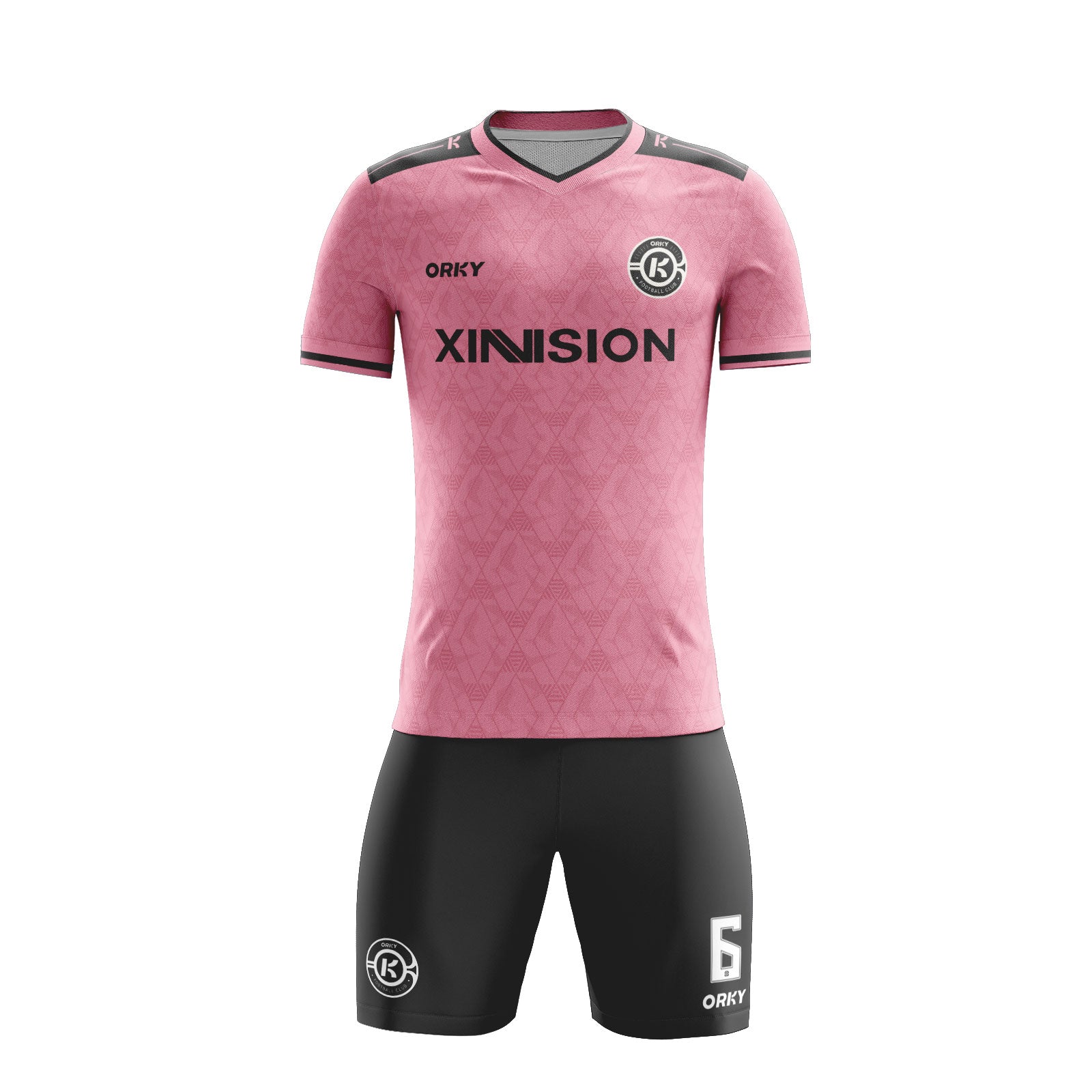 ORKY Soccer Jersey, Men Customize Name Shirt, Blokecor Fashion Pink Clothes